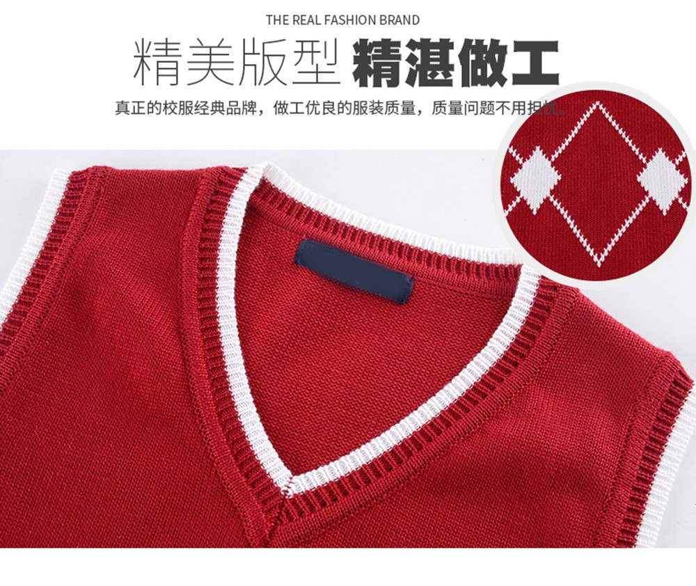 大学春秋贵族英伦风校服套装细节展示